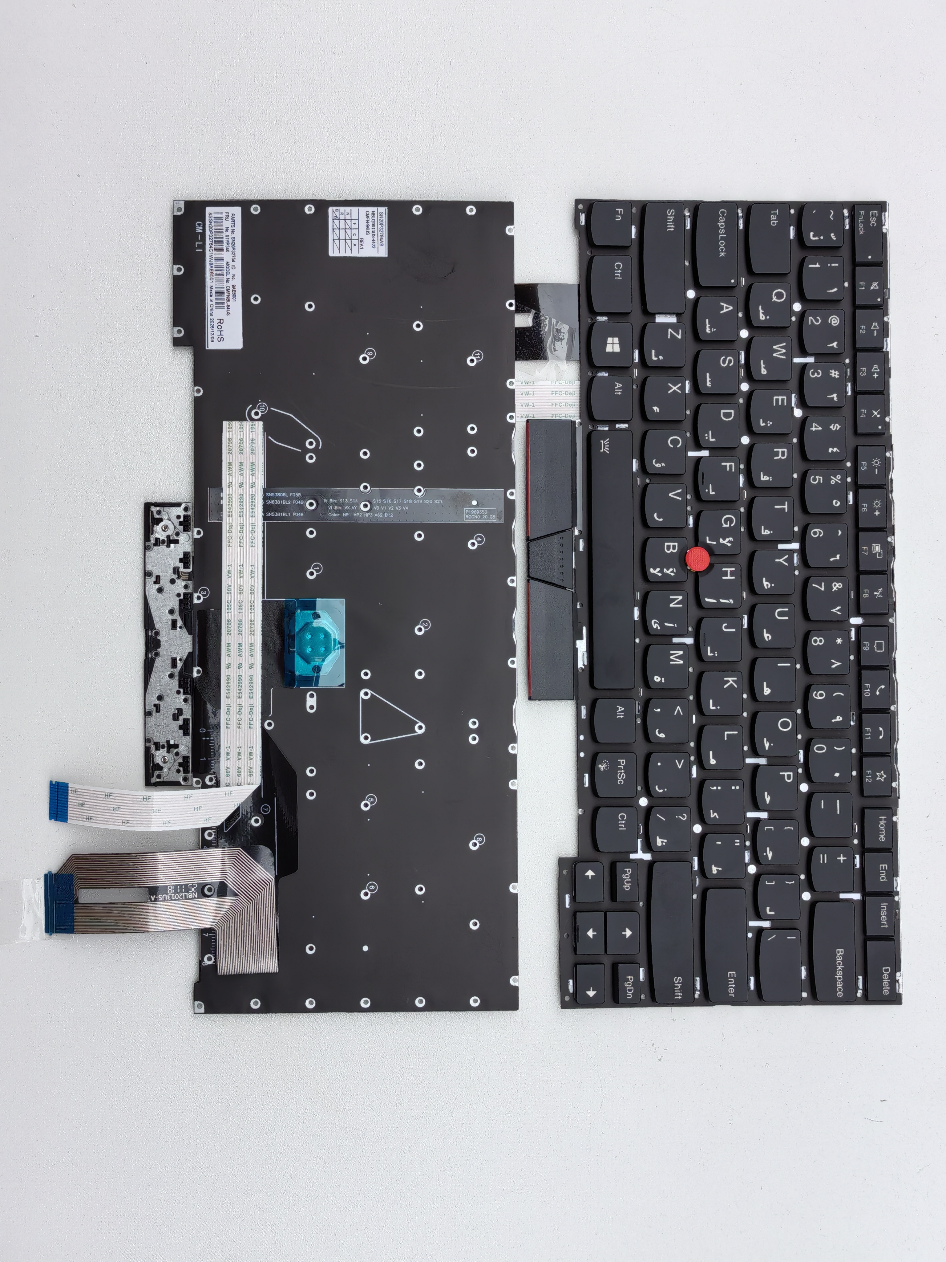 Picture of New Replacement Laptop Keyboard For IBM T14S Generation/T14S/T14S GEN1/ X1 Extreme 3rd Gen BLACK With Point Backlit (OEM) AR Layout